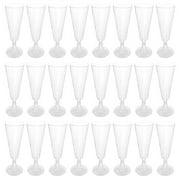 Zonhebin 40 Plastic Stem Cups Champagne Flutes Cocktail Goblets Unbreakable Wine Glasses